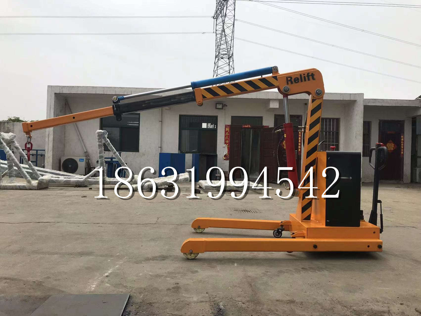 忻府区久征定做3吨三轮随车吊 农用园林绿化移树吊 平板工程用小吊机